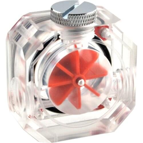 Water Flow Meter Computer Split Water Cooling Accessories Square Transparent Acrylic G1/4 Threaded Hard Tube