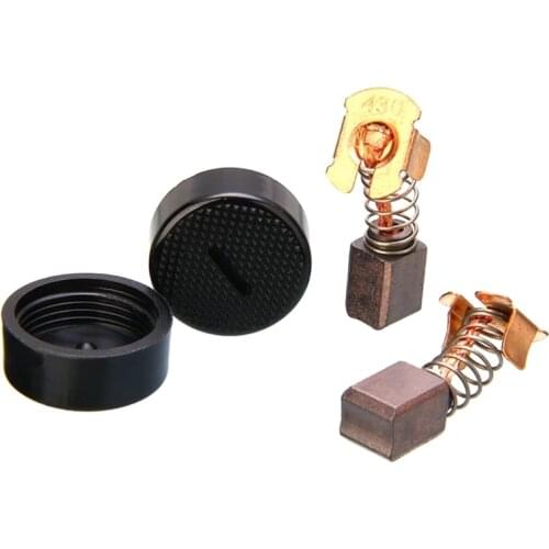 Carbon Brushes and Cap for 430 DPJ180Z BUC122RFE BPJ140Z 6343DWDE 6347D DGA452R Electrical Equipment Replacing Parts