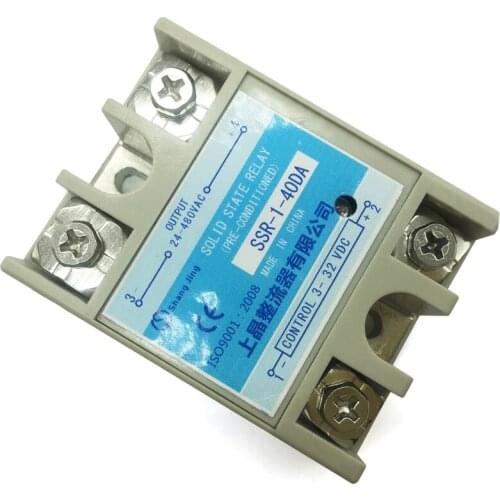 DC -AC industry solid state relay module good quality reputation SSR 40A SSR input 3~32VDC output 24~480VAC