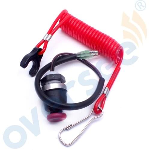398-06830Safety Stop Switch With Lanyard For Tohatsu Outboard Motor 398-06830-0 398068300M