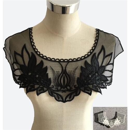 Embroidery Applique lace and ornament sewing Lace collar DIY Trim Organza Lace fabric Dress Accessories Supplies Scrapbooking