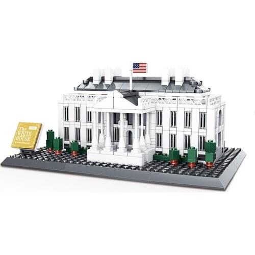 Wange 4214 778pcs The White House of Washington Building Building Blocks Bricks Architecture Toys For Children