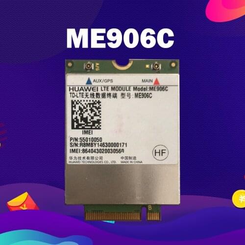 4G WLAN CARD For HUA WEI Model ME906C 4G Original Genuine Distributor FDD LTE 75-pin M.2/NGFF surpport GPS Module