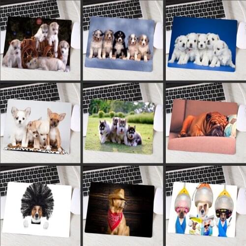 XGZ Cute Dogs Husky Animal Customized MousePads Computer Laptop Anime Mouse Mat Keyboards Rubber Gaming Mousepad Desk
