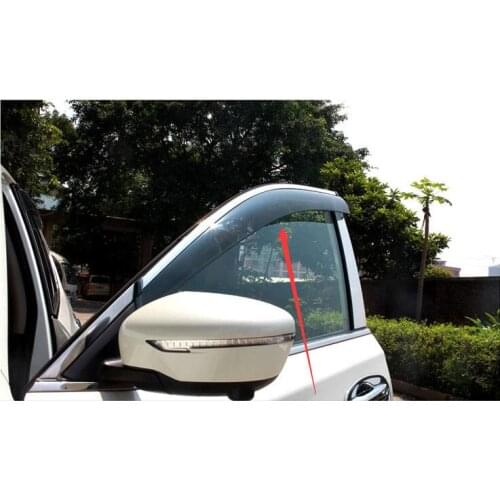 2014 2015 for X-trail X Trail Xtrail Rogue T32 Window Visor Vent Shades Sun Rain Deflector Guard Awnings Auto Accessories