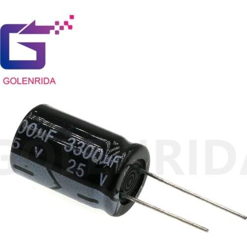 5PCS Electrolytic capacitor 25V3300uF 16*25mm SMD aluminum electrolytic capacitor 3300uf 25v