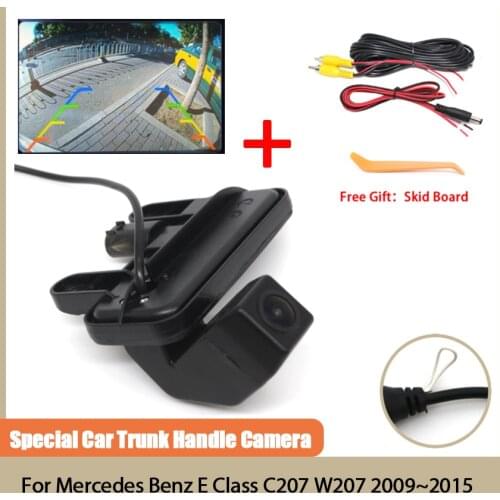 170° HD Vehicle Rear View Camera CCD Night Vision Trunk handle camera Waterproof For Mercedes Benz E Class C207 W207 2009~2015