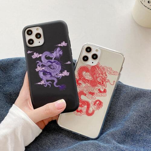 Fashion Red Dragon Case For Xiaomi Redmi Note 9 8 7 6 10 Pro 8T s 5 9C Mi 11 A3 9 SE 10 10T Lite 9T Pro Poco F3 X3 NFC TPU Cover
