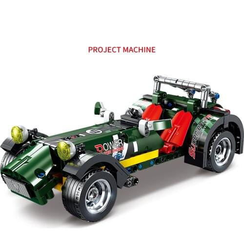 Hot Sales City Sport Racing Car Building Blocks Creator Expert Supercar Bricks Set Pull-back Vehicle Model Kids DIY Toys