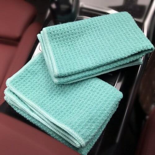 Lucullan Auto Care Super Water Magnet Microfiber Drying Towel Waffle Weave Design For Car Glass Paint Screen Cleaning
