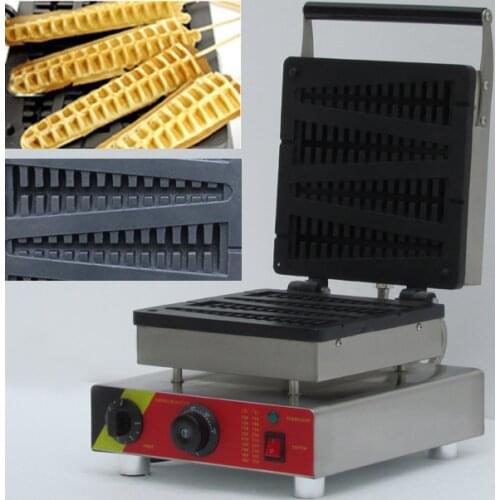 Stainless steel commercial waffle on stick corn waffle maker_lolly waffle maker machine fish scale waffle maker