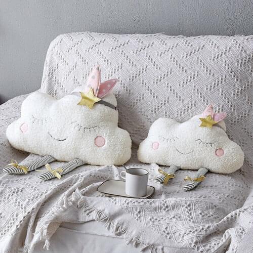 2019 New Arrival Creative Cloud Shaped Plush Stuffed Pillow Bed Cushion Toys Home Sofa Car Decor Wholesale Dropshipping