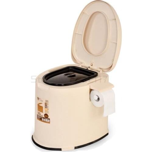 Yonntech Portable Toilet Potty loo pool Mobile for the Elderly Travel Camping Hiking Outdoor Assists Disabled