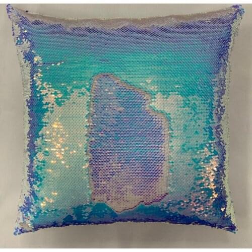 Reversible Irridescent Sequins Cushion Cover Sofa Home Magical Color Changing Mermaid Pillowcase