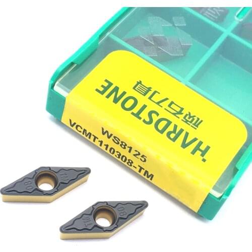 100% Original WS8125 VCMT110308 TM Turning Tools For WC Type U Drill Bit tool Carbide Inserts For Steel CNC Lathe Cutter