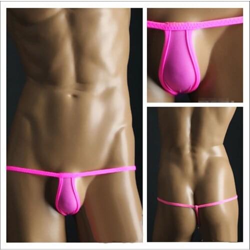 2021 Mens Lingerie Sexy Underwear Jockstraps Pouch Stretch Open Back Bikini G-string Thong Thin Briefs Mini T-back Porno Panties