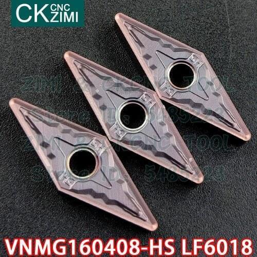 VNMG160408-HS LF6018 VNMG 160408 HS LF6018 carbide inserts External turning insert tool CNC Metal lathe tool for stainless steel
