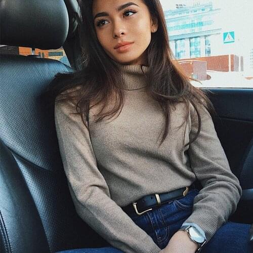 Womens Sweater Slim Winter Turtleneck Cashmere Sweater Women Basic Cashmere Sweaters For Women Sweaters And Pullovers Knitted