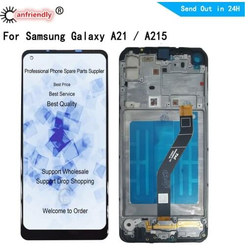 LCD Display For Samsung Galaxy A21 A215 SM-A215U, SM-A215U1 LCD display Screen Touch panel Digitizer with frame Assembly