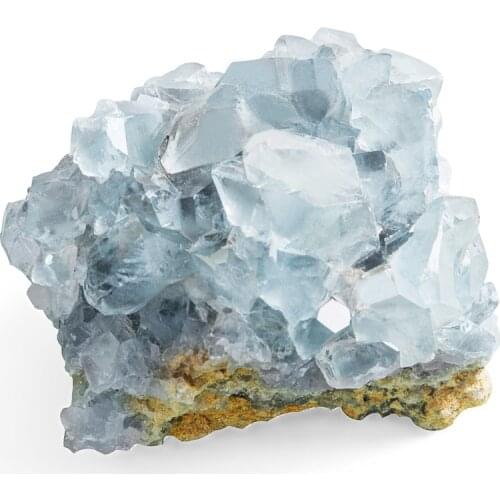 1PC 75-120g Natural Amethyst Raw White Blue Crystal Platting Quartz Crystal Mineral Cluster Material Decoration