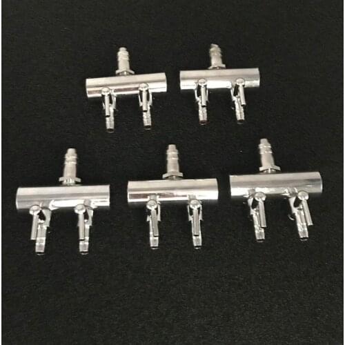 2 Ways Aquarium Air Splitter Valve 8mm to 4mm Fish Tank Air Pump Flow Distributor Pump Valve Tap Lever Control Switch Valve