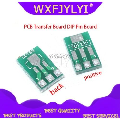 20pcs SOT89 SOT223 to DIP PCB Transfer Board DIP Pin Board Pitch Adapter keysets