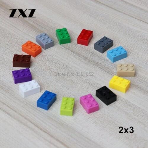 50pcs Brick 2 X 3 Architecture Assembling Kids Toys Plastic Building Blocks Bricks 3002 Small Particles City Building Blocks