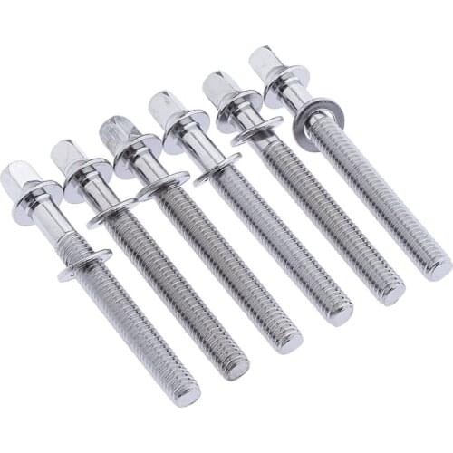 6pcs NEW Drum Tension Rods 50mm/2.36" for Tom Snare Build Repair
