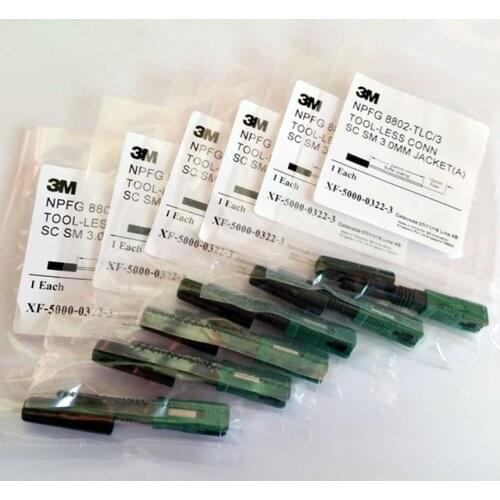 Good Quality 50PCS 3M SC/APC 8802-TLC/3 Fiber Optic Fast Connector SM Pre-Embedded Optic Fiber Quick Connector