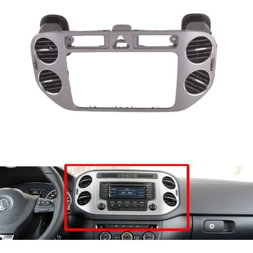 For VW Tiguan 2010-2016 Car Instrument Panel Air Conditioner Vent Grille Vehicle Interior Air Outlet Vent Frame Grille