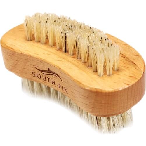 Two-sided Beechwood Wooden Toe Finger Nail Brush Scrub Hand & Foot Fingernail Toenail Cleaning Nailbrush for Men Women