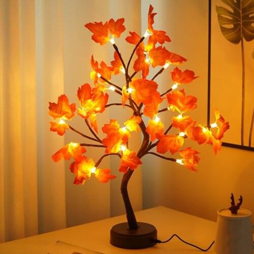 Hot Copper Wire LED Night Lights With 24 LED For Home Decor USB Battery Powered Bedside Lamp For Bedroom Bedside Table