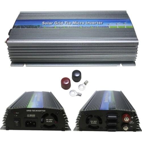 1000W Solar Power Grid Tie Inverter 1kw DC10.5-28V to AC90-140V or AC180-260V 1000Watt Micro Inverter for 1200W 18V Solar Panels