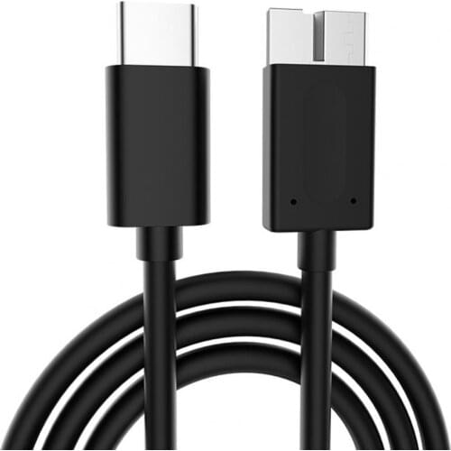 Hard Drive Cable Stable USB 3.0 TPE USB3.1 Type-C to USB 3.0 Micro B High Speed Conversion Cable for Home
