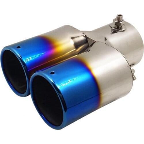 80% Hot Sell Exhaust Pipe Dual Outlet Sound-absorbing Stainless Steel Wear-resistant Tail Muffler Tip for RIO