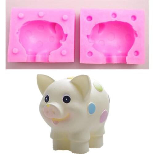 Cute piggy Silicone Cake Molds For Baking Fondant Mould DIY Cake Pastry Kitchen Baking Accessories Cake Decorating Tools M1098