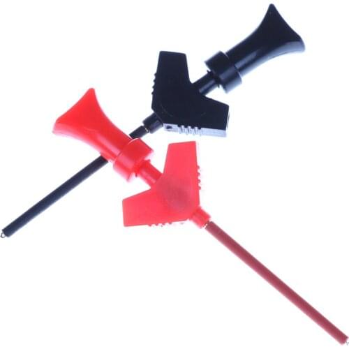 1 Pair Mini Analyzer Testing Probe Grabber Logic Analyzer Testing Accessories SMD IC Test Hook Clip Jumper Probe