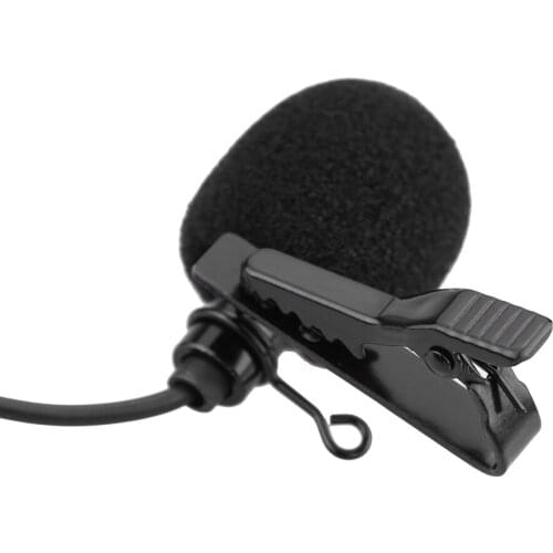 Mini Portable Clip-on Lapel Lavalier Hands-free 3.5mm External Screw Lock Jack Microphone Mic for Computer PC Laptop