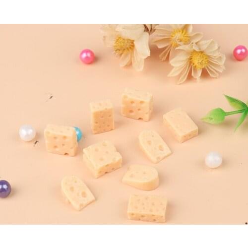 10Pcs Mini Cheeses for 1/12 Scale Dollhouse Simulation Miniature Kitchen Food