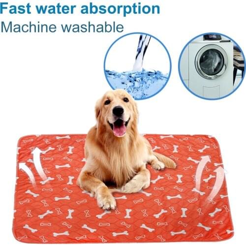 Washable Dog Pet Diaper Mat Urine Absorbent Environment Protect Diaper Mat Waterproof Reusable Training Pad Dog Car Seat Covers