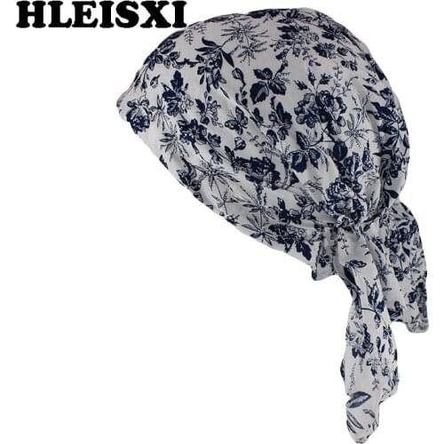 HLEISXI New Hip Hop Women Bandanas For Dancer Men Adult Brand Fashion Turban Unisex Casual Headwear Pirate Hat Floral Caps