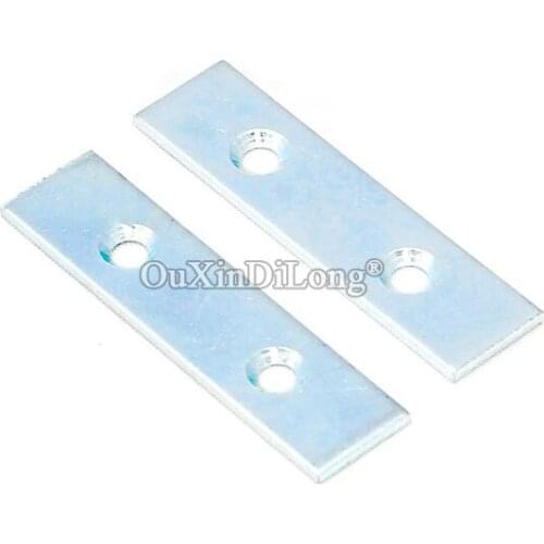 New 100PCS 1.5X12X48mm Straight Flat Furniture Reinforced Corner Braces Wood Board Frame Shelves Support Brackets Connectors