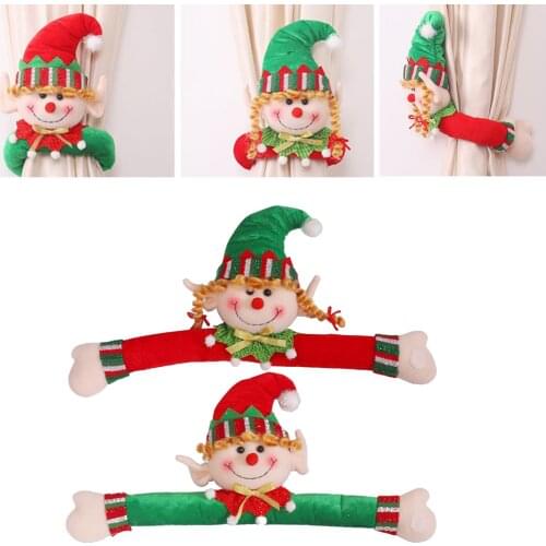 1 Pieces Cartoon Elf Plush Doll Kids Room Curtain Holder Tieback Hook Toy