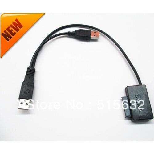 Slim SATA TO USB adapter Converter for laptops DVD optical drive 7+6 pin 13p