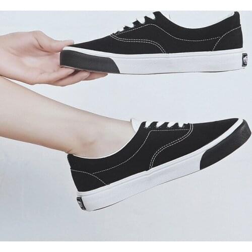 Spring and summer casual white shoes Korean version of the new canvas shoes female students wild flat bottom shoes