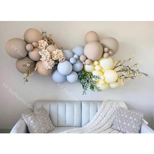 Balloon Garland Arch Kit DIY Macaron Blue Yellow Ballon Chain Boy Girls Birthday Party Baby Shower Wedding Bridal Decoration