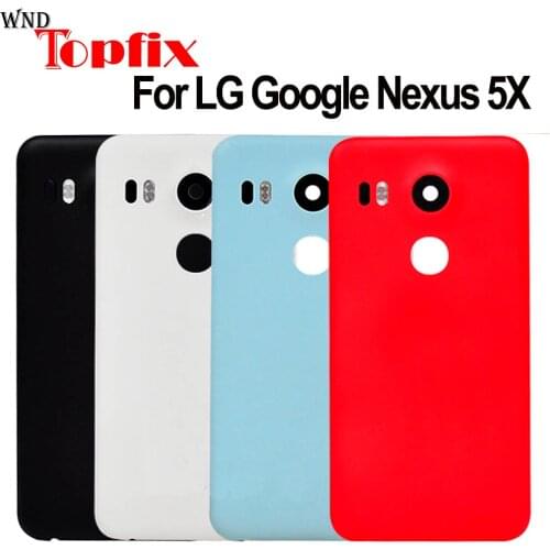 For 5.2" LG Google Nexus 5X Back Battery Cover Rear Door Housing Case Replacement Parts For Google Nexus 5X Battery Cover