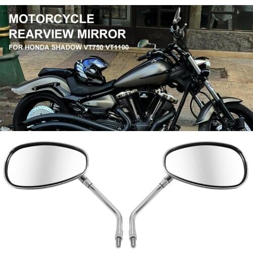 New Sell Like Hot Motorcycle Mirror 10mm Chrome Rear View Side Mirror Vintage Handlebar Motorcycle Mirrors Motorcycle Accessorie