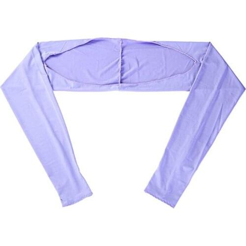 Women Summer Anti-UV Cooling Shawl Arm Sleeves Golfing Riding Outdoor Ice Silk Sun Protector Gloves Wrap with Thumb Hole