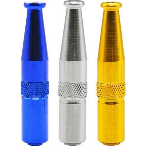 1pcs Novelty Torpedo Style Cigarette Holder Filter Cigarette Holder Metal Pipe Mouthpiece Filter Smoking Accessories